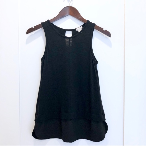 J. Crew Black Sleeveless Shell Top XSP - Picture 3 of 7
